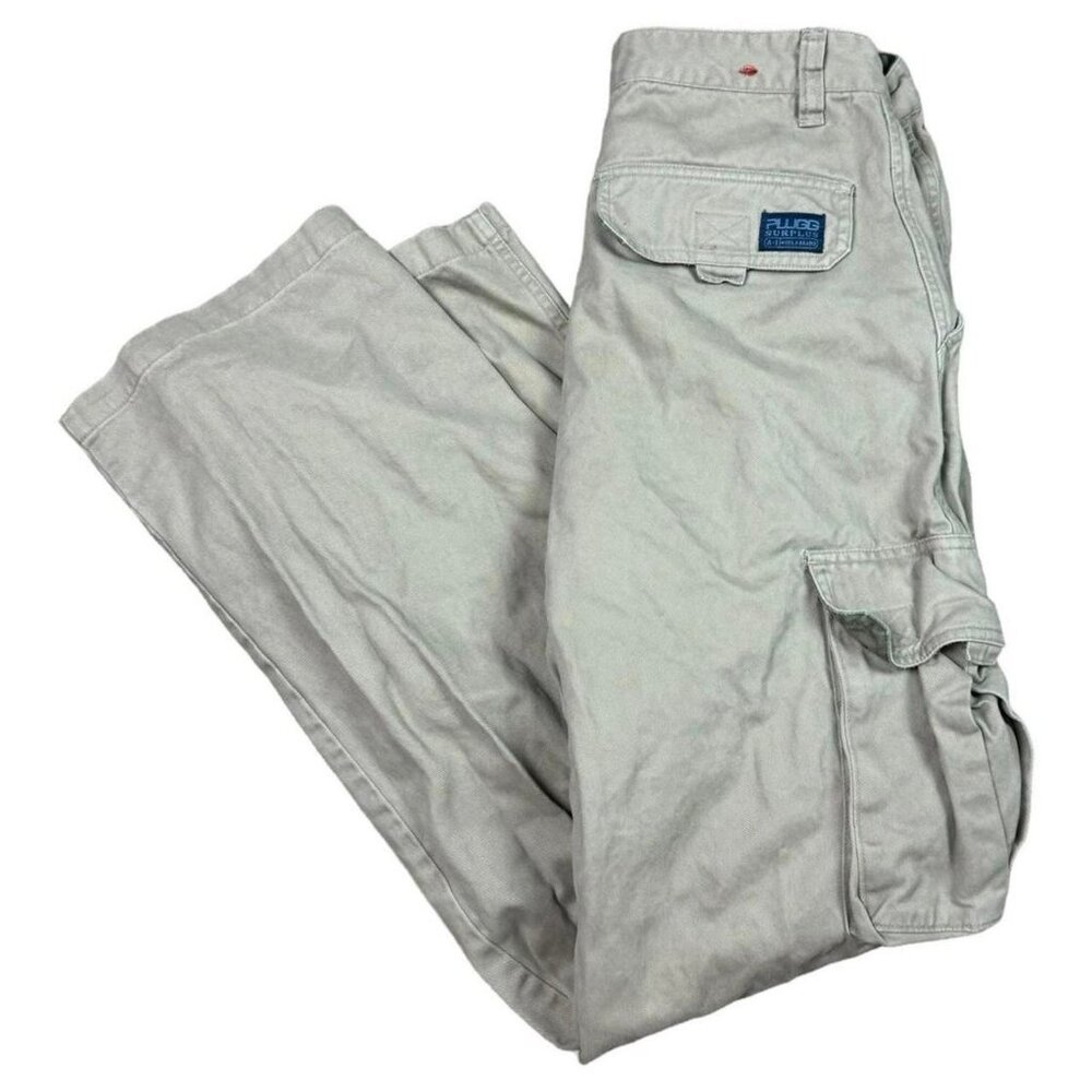 Vintage‎ Y2K Plugg Surplus Khaki Cargo Pants Men's 31x32